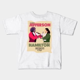 Jefferson VS Hamilton. Epic Rap Battles Kids T-Shirt